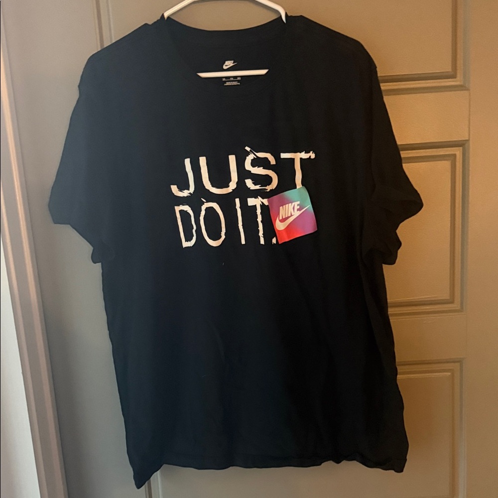 Nike Black 'Just Do It' Short Sleeve Tee